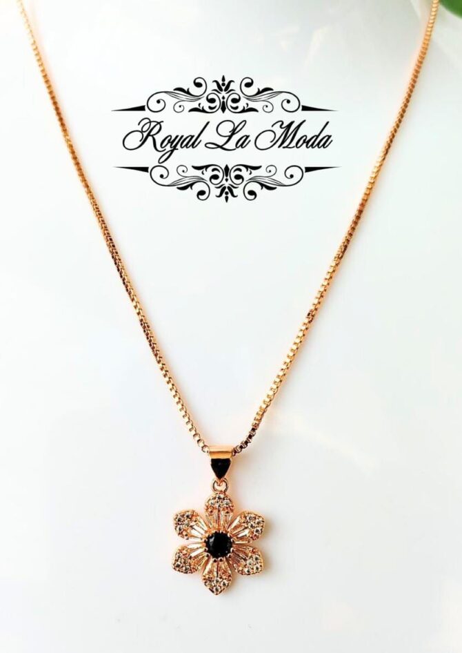 Crystal Blossom Pendant Necklace