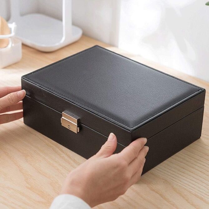 RLM Double Layer Jewellery Organizer Box - Image 9