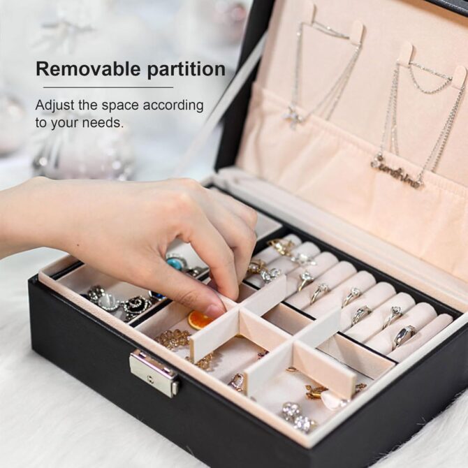 RLM Double Layer Jewellery Organizer Box - Image 3