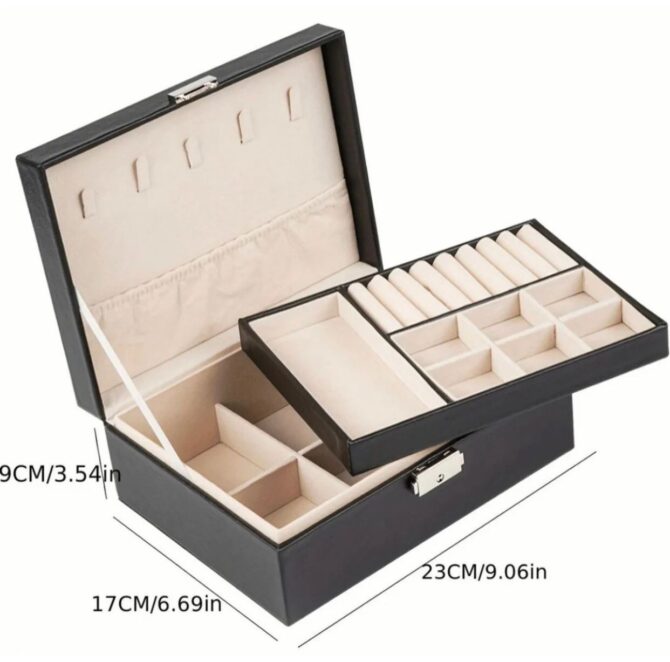 RLM Double Layer Jewellery Organizer Box - Image 5