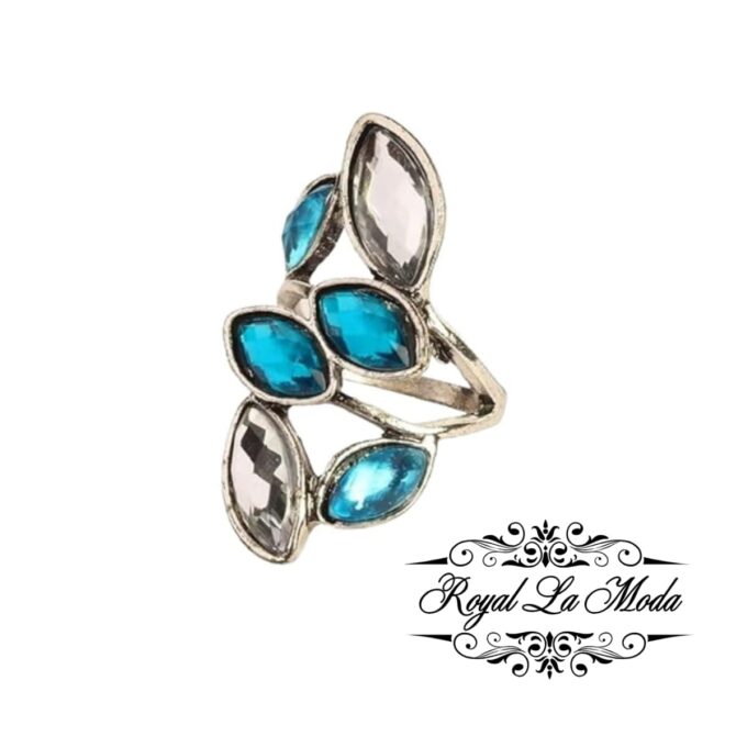 RLM Stainless Steel Boho Stacking Multi stone Ring